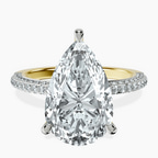 14kt Yellow Gold Grace Micro pavé Eternity Lab Diamond Ring front image