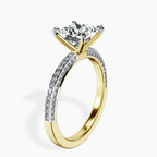 9ct Yellow Gold Grace Micro pavé Eternity Lab Diamond Ring standing product image one