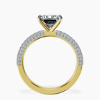 9ct Yellow Gold Grace Micro pavé Eternity Lab Diamond Ring side right image one