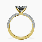 14kt Yellow Gold Grace Micro pavé Eternity Lab Diamond Ring side right image one