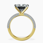 14kt Yellow Gold Grace Micro pavé Eternity Lab Diamond Ring side right image one