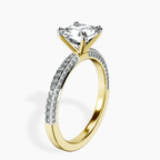 9ct Yellow Gold Grace Micro pavé Eternity Lab Diamond Ring standing product image one