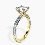 2.65 ct. radiant Grace pavé Eternity Ring in 18kt yellow gold standing product image one