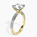 18kt Yellow Gold Grace Micro pavé Eternity Lab Diamond Ring standing product image one