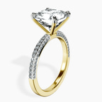 18kt Yellow Gold Grace Micro pavé Eternity Lab Diamond Ring standing product image one