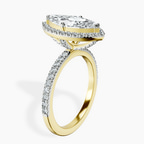 2.73 ct. marquise Elle Classic Halo Ring in 18kt yellow gold standing product image one