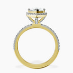 2.73 ct. marquise Elle Classic Halo Ring in 18kt yellow gold side right image one