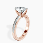 2.71 ct. heart Charm Of Love Eternity Ring in 14kt rose gold standing product image one