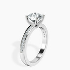 Platinum Charm Of Love Eternity Lab Diamond Ring standing product image one