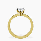 18kt Yellow Gold Charm Of Love Eternity Lab Diamond Ring side right image one