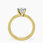 2.06 ct. oval Charm Of Love Eternity Ring in 18kt yellow gold side right image one