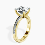 2.80 ct. princess Charm Of Love Eternity Ring in 10kt yellow gold standing product image one