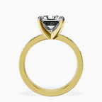 2.80 ct. princess Charm Of Love Eternity Ring in 10kt yellow gold side right image one