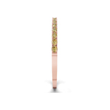 14kt Rose Gold Oval Serenity Lab Diamond Openable Bangle Bracelet (5 Ct. Tw.) left