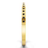 14ct Yellow Gold Round Glow Classic Lab Diamond Openable Bangle Bracelet (4 Ct. Tw.) left