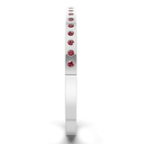 14ct White Gold Round Glow Classic Lab Diamond Openable Bangle Bracelet (3 Ct. Tw.) left