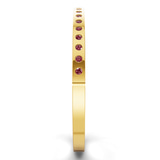 14kt Yellow Gold Round Glow Classic Lab Diamond Openable Bangle Bracelet (2 Ct. Tw.) left