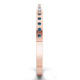 14ct Rose Gold Round Glow Classic Lab Diamond Openable Bangle Bracelet (3 Ct. Tw.) left