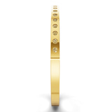 14kt Yellow Gold Round Glow Classic Lab Diamond Openable Bangle Bracelet (3 Ct. Tw.) left