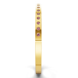 14kt Yellow Gold Round Glow Classic Lab Diamond Openable Bangle Bracelet (1 Ct. Tw.) left
