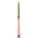 14kt Rose Gold Round Embrace Lab Diamond Openable Bangle Bracelet (1 Ct. Tw.) left