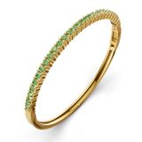14kt Yellow Gold Round Embrace Lab Diamond Openable Bangle Bracelet (5 Ct. Tw.) right