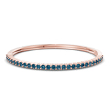 14kt Rose Gold Round Embrace Lab Diamond Openable Bangle Bracelet (5 Ct. Tw.) front image