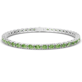 Platinum Aldea Oval Lab Diamond Tennis Bracelet (15 Ct. Tw.) front image