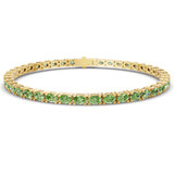 10kt Yellow Gold Aldea Oval Lab Diamond Tennis Bracelet (3 Ct. Tw.) front image