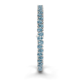10kt White Gold Marion Pear Lab Diamond Tennis Bracelet (4 Ct. Tw.) left