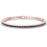 14kt Rose Gold Nemy Half Bezel Round Lab Diamond Tennis Bracelet (2 Ct. Tw.) front image