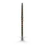 14kt Yellow Gold Nemy Half Bezel Round Lab Diamond Tennis Bracelet (2 Ct. Tw.) left