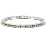 14kt White Gold Nemy Half Bezel Round Lab Diamond Tennis Bracelet (2 Ct. Tw.) front image