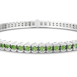 14kt White Gold Nemy Half Bezel Round Lab Diamond Tennis Bracelet (2 Ct. Tw.) right