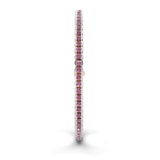 10kt Rose Gold Nemy Half Bezel Round Lab Diamond Tennis Bracelet (2 Ct. Tw.) left