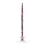 14kt White Gold Nemy Half Bezel Round Lab Diamond Tennis Bracelet (2 Ct. Tw.) left