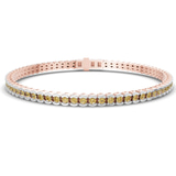 14kt Rose Gold Nemy Half Bezel Round Lab Diamond Tennis Bracelet (2 Ct. Tw.) front image