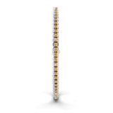14kt Rose Gold Nemy Half Bezel Round Lab Diamond Tennis Bracelet (2 Ct. Tw.) left