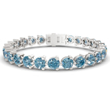 10kt White Gold Anahita Round Lab Diamond Tennis Bracelet (2 Ct. Tw.) front image