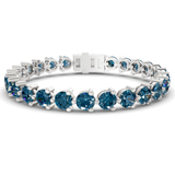 10kt White Gold Anahita Round Lab Diamond Tennis Bracelet (2 Ct. Tw.) front image