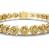 10kt Yellow Gold Anahita Round Lab Diamond Tennis Bracelet (2 Ct. Tw.) right