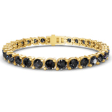 10kt Yellow Gold Aelia Round Lab Diamond Tennis Bracelet (7 Ct. Tw.) front image