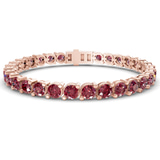 10kt Rose Gold Aelia Round Lab Diamond Tennis Bracelet (2 Ct. Tw.) front image