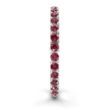 10kt White Gold Aelia Round Lab Diamond Tennis Bracelet (7 Ct. Tw.) left