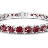 10kt White Gold Aelia Round Lab Diamond Tennis Bracelet (7 Ct. Tw.) right