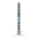 10kt Rose Gold Aelia Round Lab Diamond Tennis Bracelet (20 Ct. Tw.) left