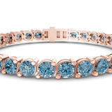 10kt Rose Gold Aelia Round Lab Diamond Tennis Bracelet (20 Ct. Tw.) right