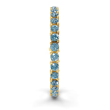 14kt Yellow Gold Aelia Round Lab Diamond Tennis Bracelet (7 Ct. Tw.) left