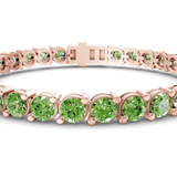 10kt Rose Gold Aelia Round Lab Diamond Tennis Bracelet (20 Ct. Tw.) right