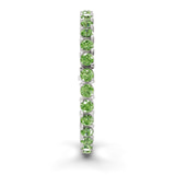 10kt White Gold Aelia Round Lab Diamond Tennis Bracelet (7 Ct. Tw.) left